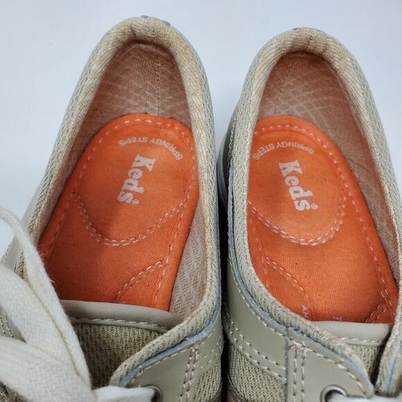 Keds Springy Steps Leather Stone Lace Up Oxford Shoes Size 7 Casual Business - Picture 9 of 10